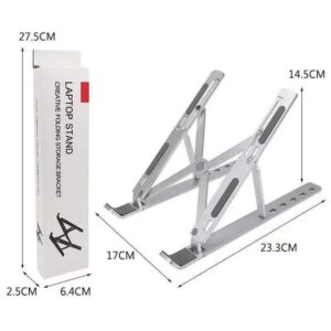 Aluminium Alloy Foldable Laptop Stand – Heavy Duty, Lightweight & Portable, Adjustable Ergonomic Design